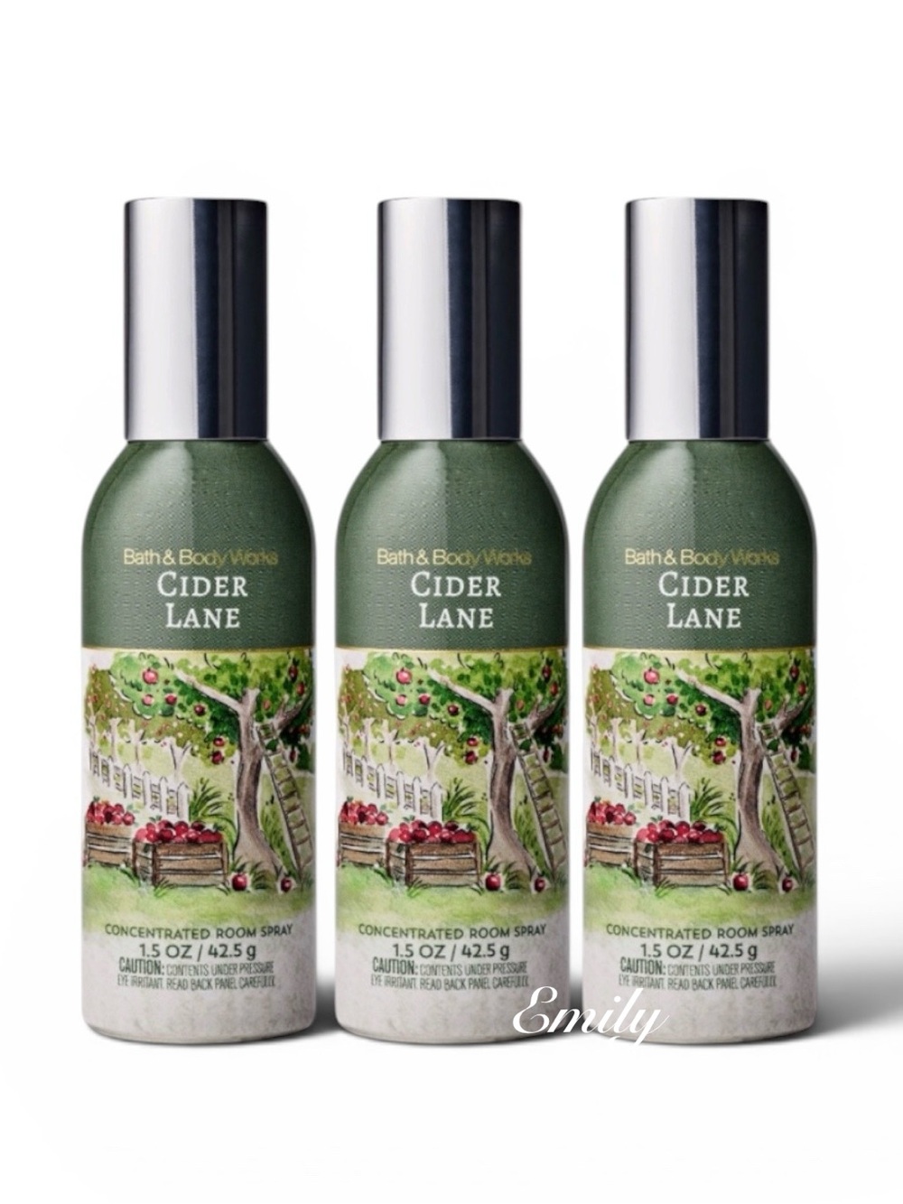 NEW 3X CIDER LANE Bath & Body Works Room Sprays